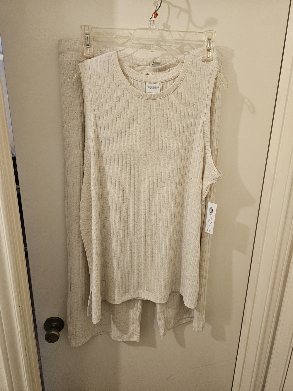 Chicos Oatmeal Heather Set